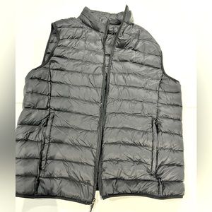 Heat vest jacket down duck feathers like new black large